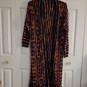 Fashion Nova Colorful Knit Sweater With Different Brand Shoulder Bag